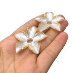 Conta Pérola Flor 40mm Abs - 1 Und - Imagem 2