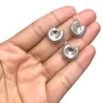 Pingente Caramujo Trabalhado 17mm Níquel - 1 Und - Imagem 2