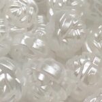 Entremeio Flor 12mm Branco Perolado Abs - 20 Gramas