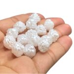 Entremeio Flor 12mm Branco Perolado Abs - 20 Gramas - Imagem 3