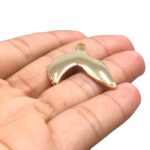 Pingente Cauda De Sereia 32mm Dourado - 1 Und - Imagem 3