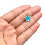 Pingente Estrela Do Mar 13mm C/ Resina Dourado - 1 Und - Imagem 3