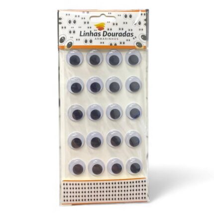 Olho Móvel 20mm – C/ 10 Pares