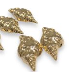 Pingente Concha Trabalhado 45mm Dourado - 1 Und - Imagem 3