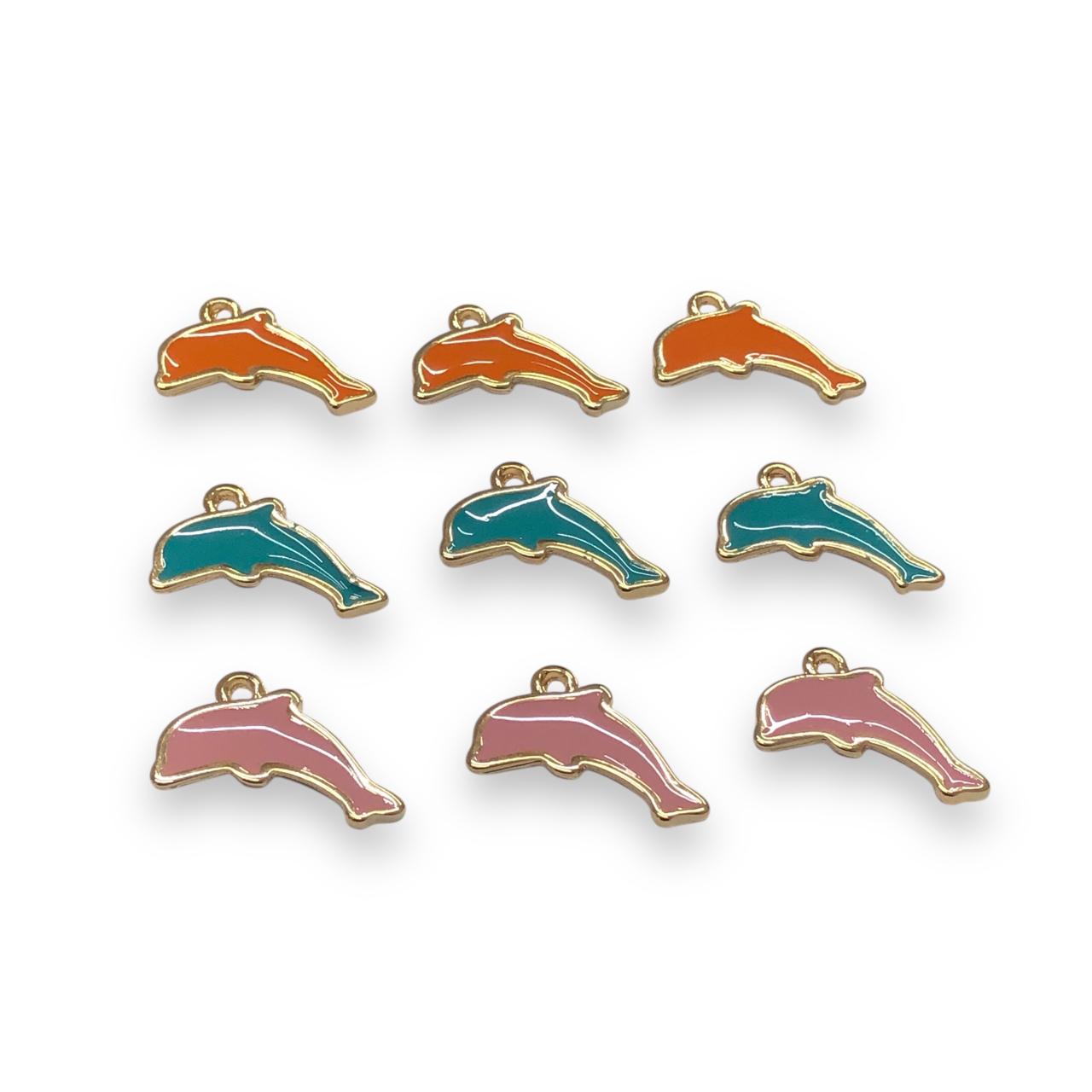 WhatsApp Image 2025-11-27 at 08.45.25 Pingente Golfinho 20mm C/ Resina Dourado - 1 Und - Imagem 1