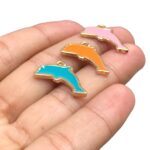 Pingente Golfinho 20mm C/ Resina Dourado - 1 Und - Imagem 3