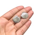 Pingente Concha Do Mar 18mm Níquel - 1 Und - Imagem 2