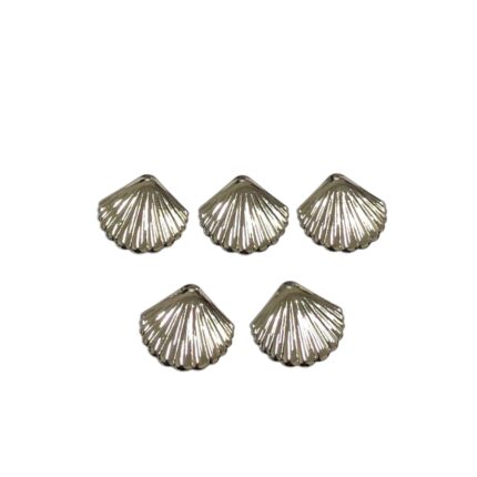 Pingente Concha Do Mar 18mm Níquel - 1 Und