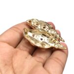 Pingente Concha Trabalhado 45mm Dourado - 1 Und - Imagem 4