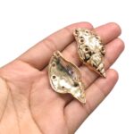 Pingente Concha Trabalhado 45mm Dourado - 1 Und - Imagem 2