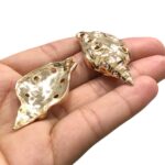 Pingente Concha Trabalhado 45mm Dourado - 1 Und - Imagem 5