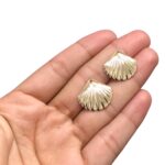 Pingente Concha Do Mar 18mm Dourado – 1 Und - Imagem 2