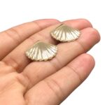 Pingente Concha Do Mar 18mm Dourado – 1 Und - Imagem 3