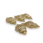 Pingente Concha Do Mar 44mm Trabalhado Dourado - 1 Und - Imagem 5