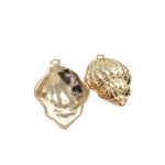 Pingente Concha Do Mar 44mm Trabalhado Dourado - 1 Und - Imagem 6