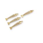 Pingente Peixe Espinha 50mm Dourado - 1 Und - Imagem 5