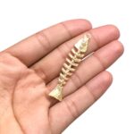 Pingente Peixe Espinha 50mm Dourado - 1 Und - Imagem 4