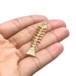 Pingente Peixe Espinha 50mm Dourado - 1 Und - Imagem 3