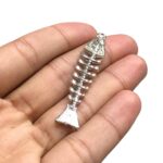 Pingente Peixe Espinha 50mm Níquel – 1 Und - Imagem 3