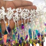 Galão Franja C/ Fita Holográfico 20cm - Metro - Imagem 2