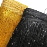 Galão Franja Poliéster 20cm C/ Paetê - Metro - Imagem 2