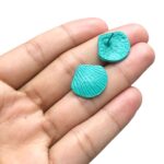 Base De Brinco Concha Do Mar 17mm Pintado - 1 Par - Imagem 3