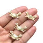 Pingente Caranguejo 12mm Dourado - 1 Und - Imagem 3