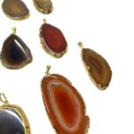 Pingente Pedra Disforme Dourado – 1 Und - Imagem 2