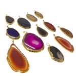 Pingente Pedra Disforme Dourado – 1 Und - Imagem 3