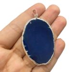 Pingente Pedra Disforme Níquel - 1 Und - Imagem 3