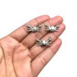 Pingente Caranguejo 12mm Níquel – 1 Und - Imagem 2