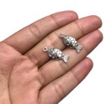 Pingente Peixe 22mm Níquel - 1 Und - Imagem 4