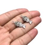 Pingente Peixe 22mm Níquel - 1 Und - Imagem 2