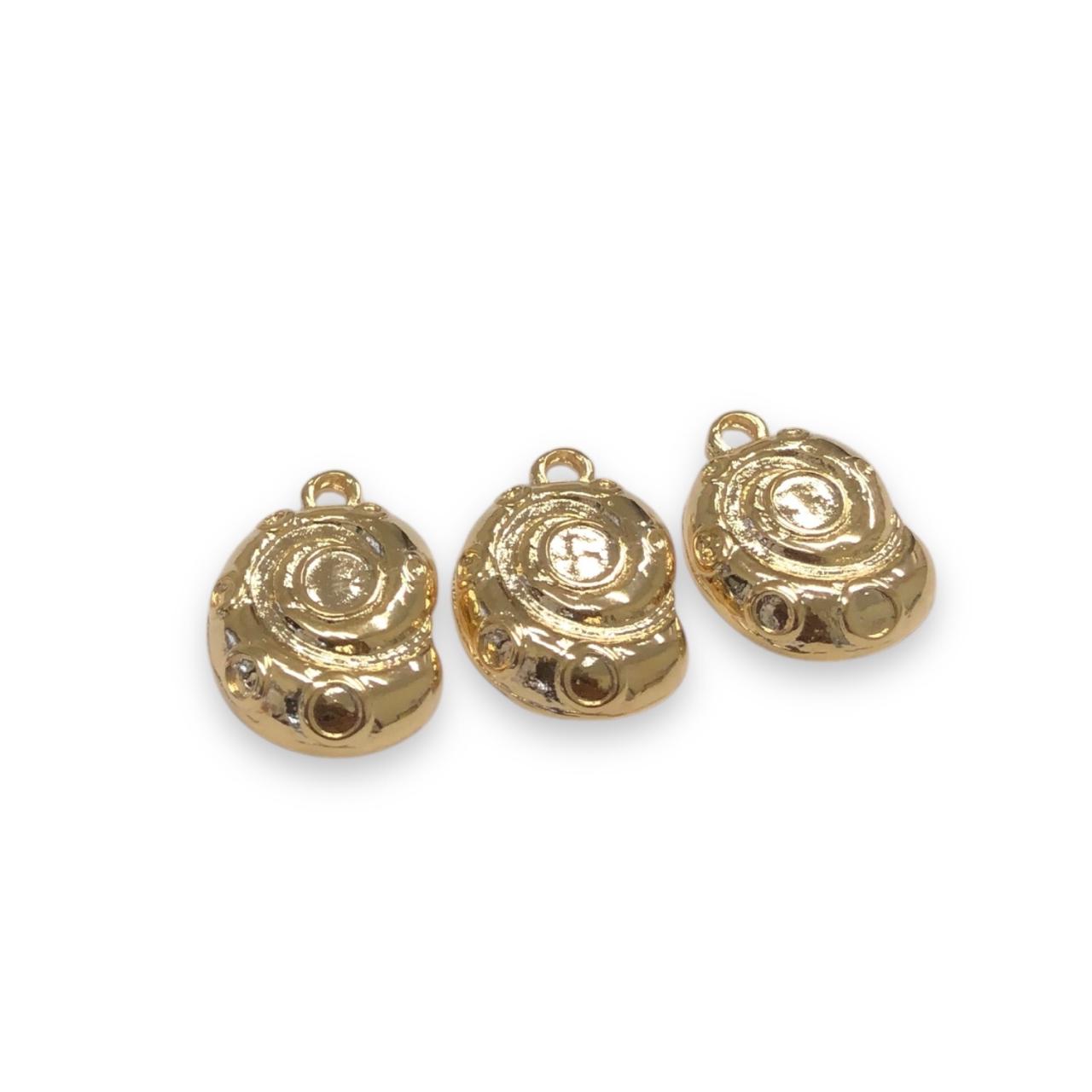 WhatsApp Image 2025-12-01 at 11.07.11 (4) Pingente Caramujo 24mm Dourado - 1 Und - Imagem 1