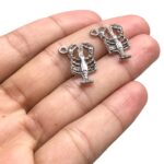 Pingente Lagosta 20mm Níquel - 1 Und - Imagem 3