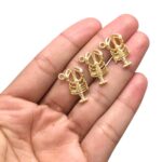 Pingente Lagosta 20mm Dourado – 1 Und - Imagem 2