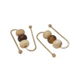 Passante 38mm Decorado C/Contas Dourado - 1 Und - Imagem 4