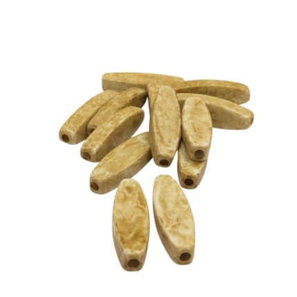 Conta Imitação Madeira 44mm Resina - 20 Gramas