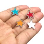 Pingente Estrela Do Mar 13mm C/ Resina Níquel - 1 Und - Imagem 3