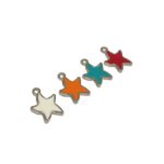 Pingente Estrela Do Mar 13mm C/ Resina Níquel - 1 Und