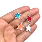 Pingente Estrela Do Mar 13mm C/ Resina Níquel - 1 Und - Imagem 2