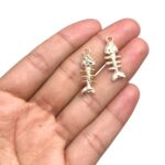 Pingente Peixe 25mm Dourado - 1 Und - Imagem 2