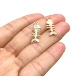 Pingente Peixe 25mm Dourado - 1 Und - Imagem 3