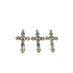 Pingente Cruz 40mm Níquel - 1 Und - Imagem 3