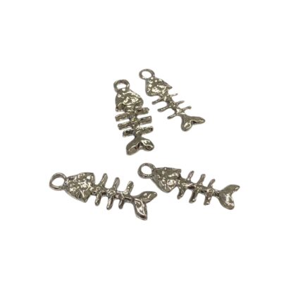 Pingente Peixe 25mm Níquel – 1 Und