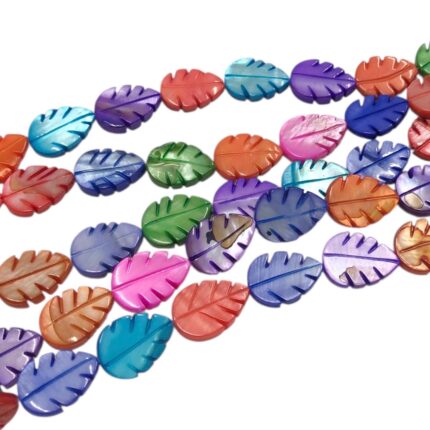 Fio Madrepérola Folha 14mm - 1 Fio