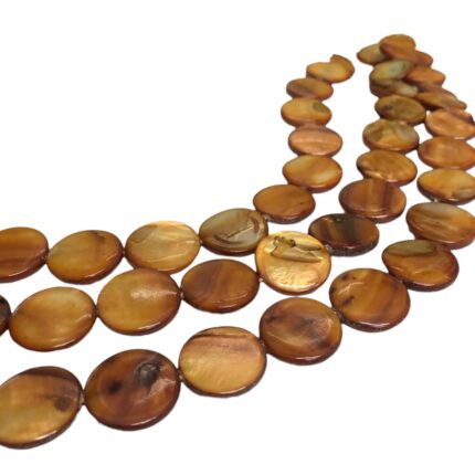 Fio Madrepérola Redondo 20mm Achatado - 1 Fio