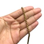 Fio Hematita 4mm Dourado - 1 Fio - Imagem 2