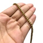 Fio Hematita 4mm Dourado - 1 Fio - Imagem 3