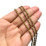 Fio Hematita 3mm Quadrado - 1 Fio - Imagem 3